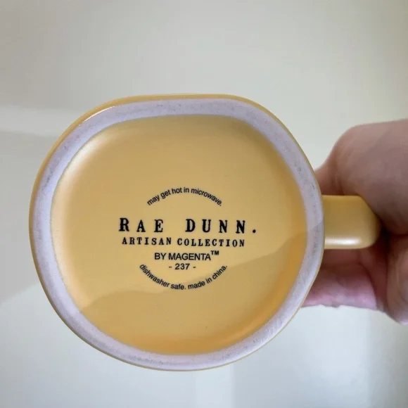 RAE DUNN YELLOW CERAMIC GLOSS LITTLE CHICK MUG - Picture 2 of 3